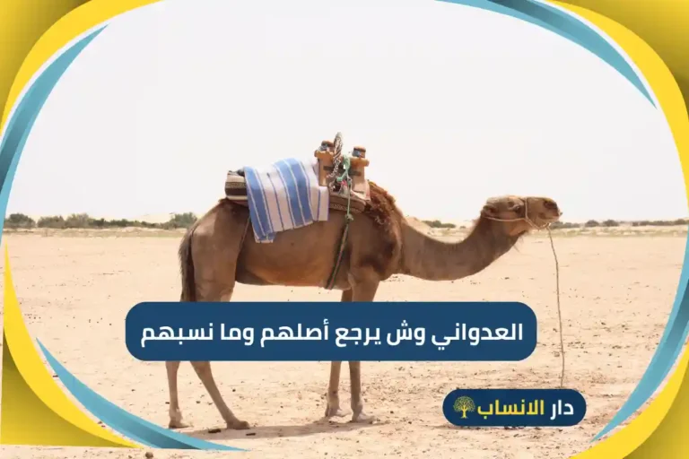 العدواني وش يرجع أصلهم وما نسبهم