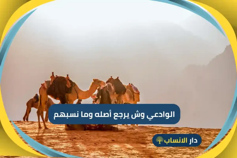 الوادعي وش يرجع أصله وما نسبهم