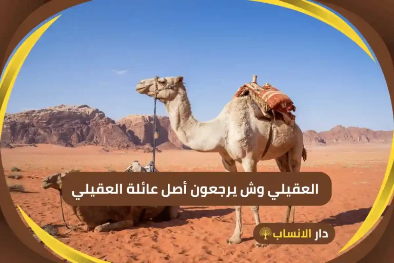 العقيلي وش يرجعون
